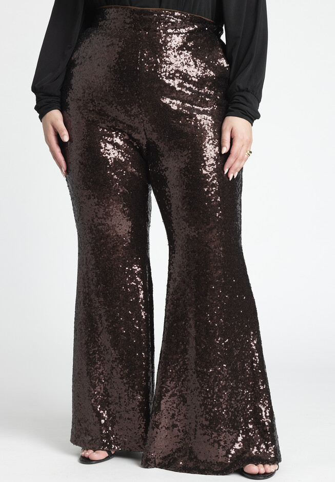 Sequin Flare Pant