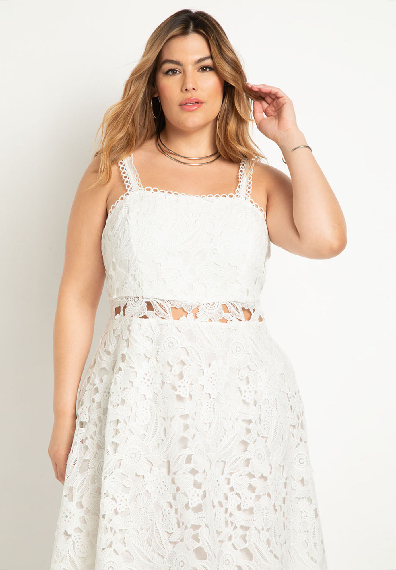 Lace Midi Dress | Eloquii