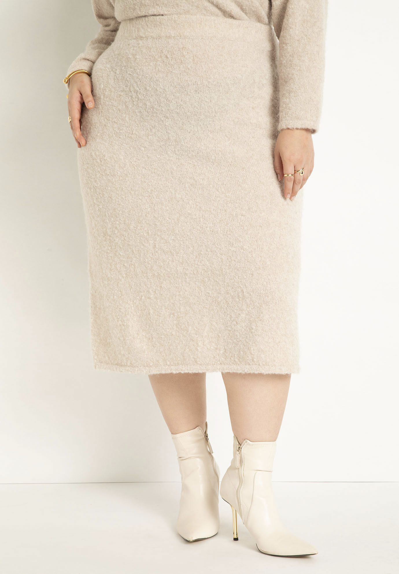 Sweater A-Line Skirt | Eloquii