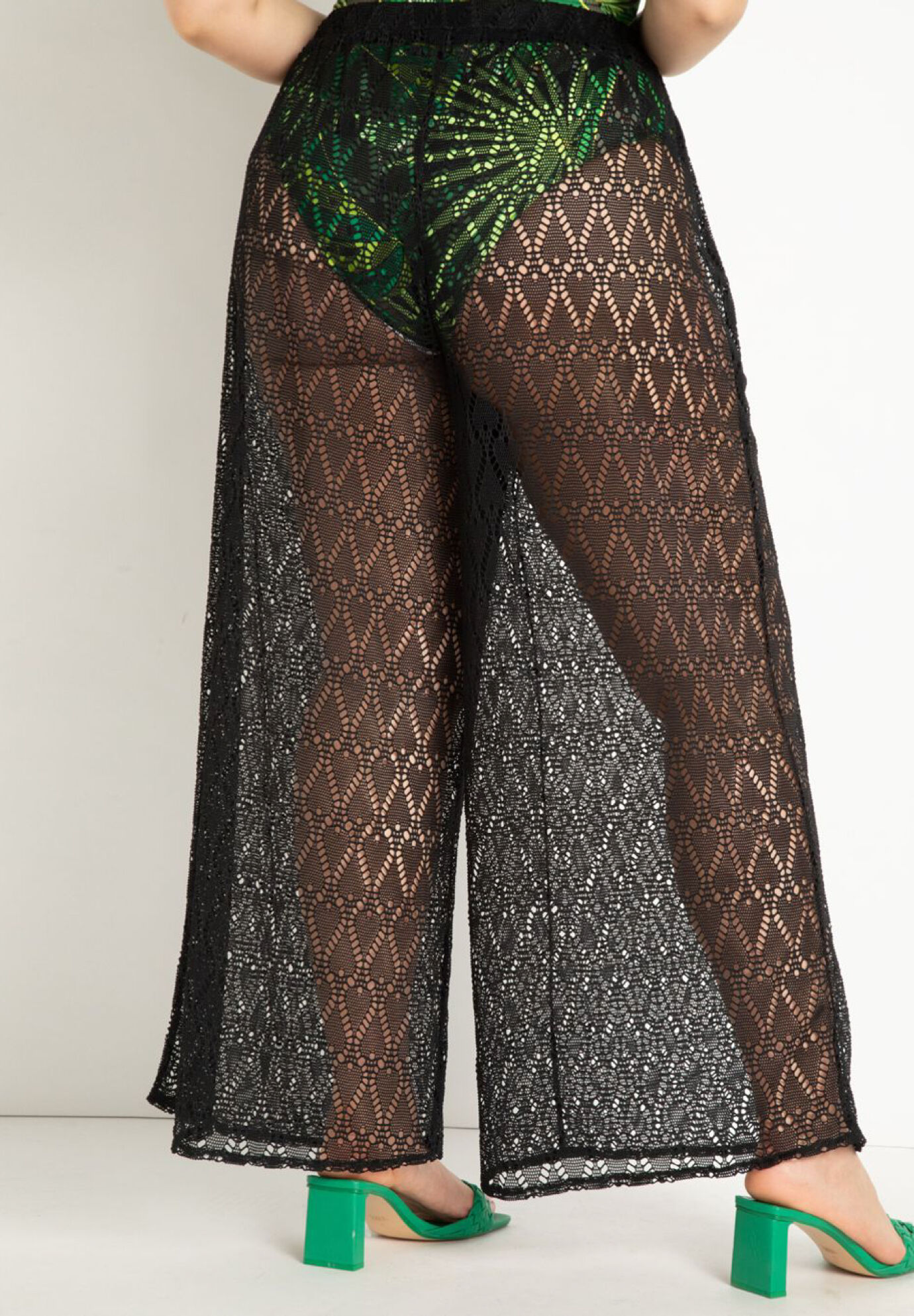 Women's Crochet-Style Coverup Pant