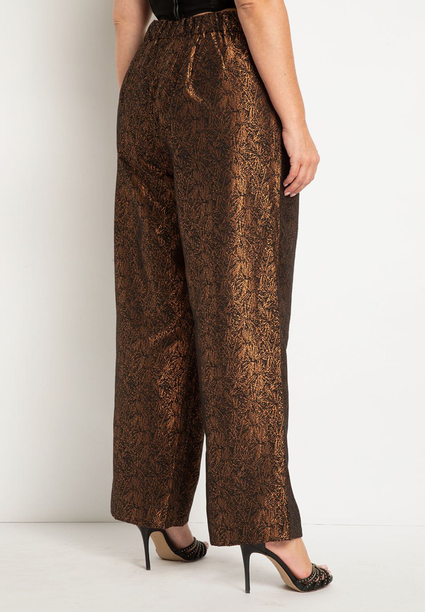 Brocade Silk Corset & Cape With Wide leg Pants – Talking Threads
