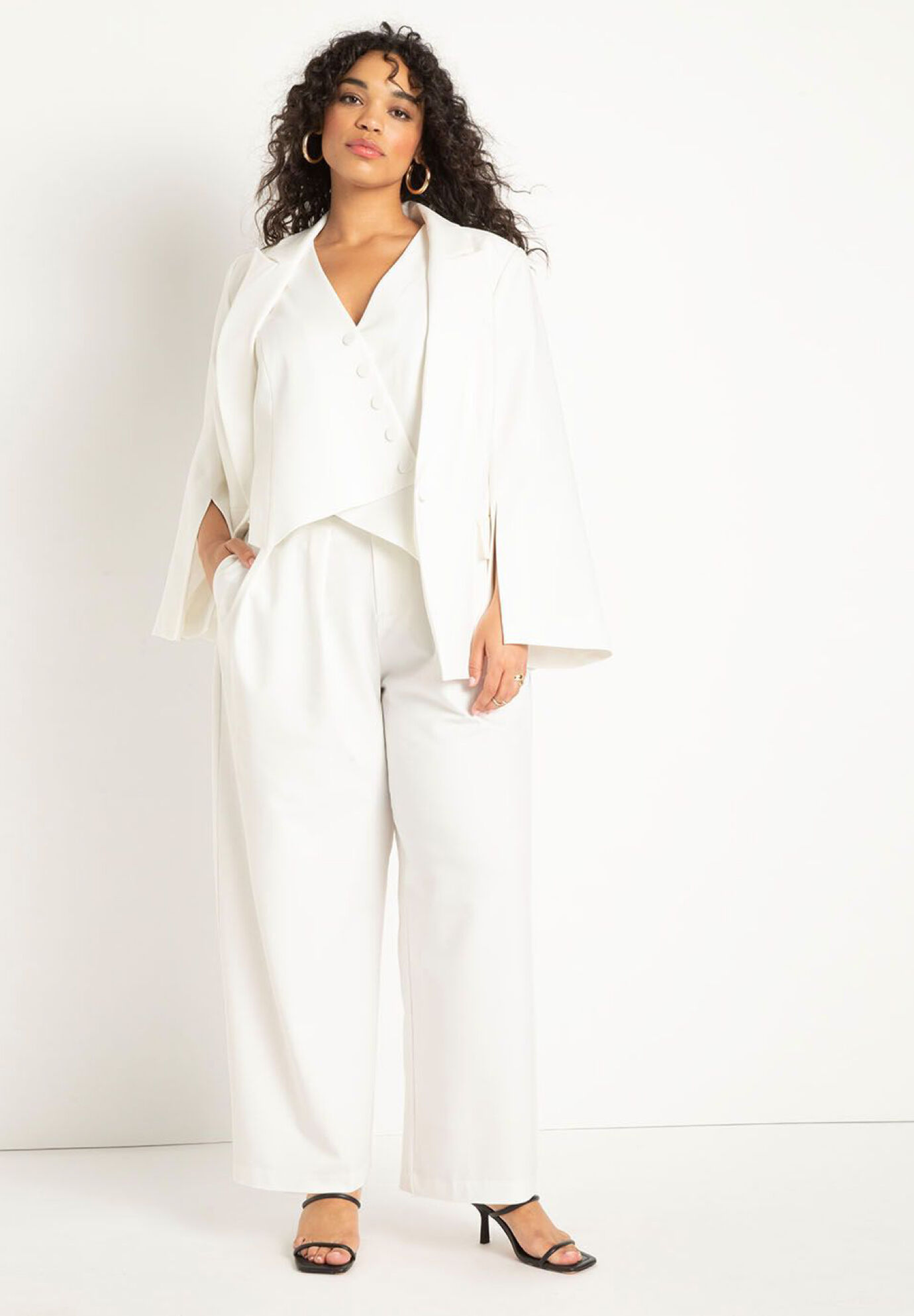 louren slit sleeve jacket-