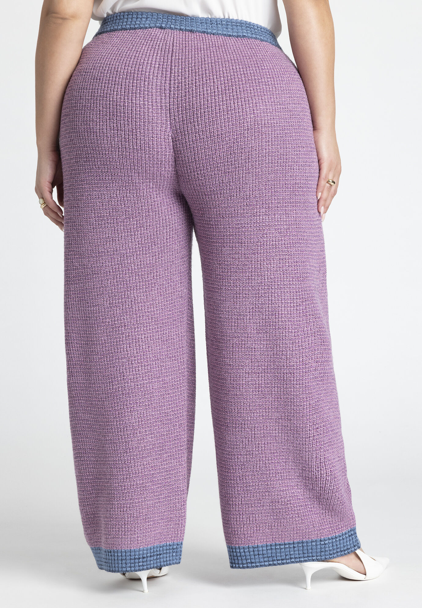 Pink Shiny Sequin Plus Size Flowy Flare Pants – KesleyBoutique