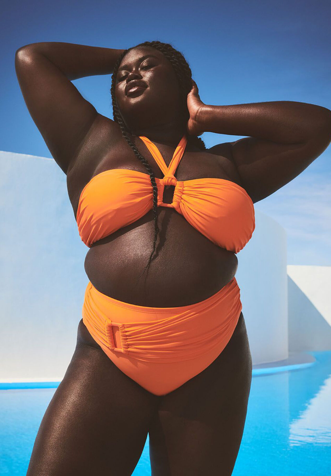 Gabi Fresh Swim x ELOQUII Asymmetrical Super High Waisted Bikini