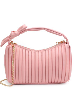 ASOS Design Shoulder Bag with in Pink Velvet