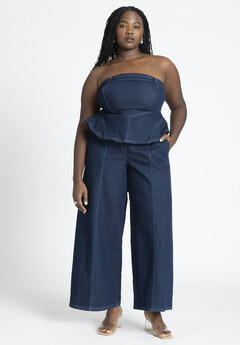 Jessica London Women's Plus Size Everyday Knit Wide-leg Crop Pant - 30/32,  Green : Target