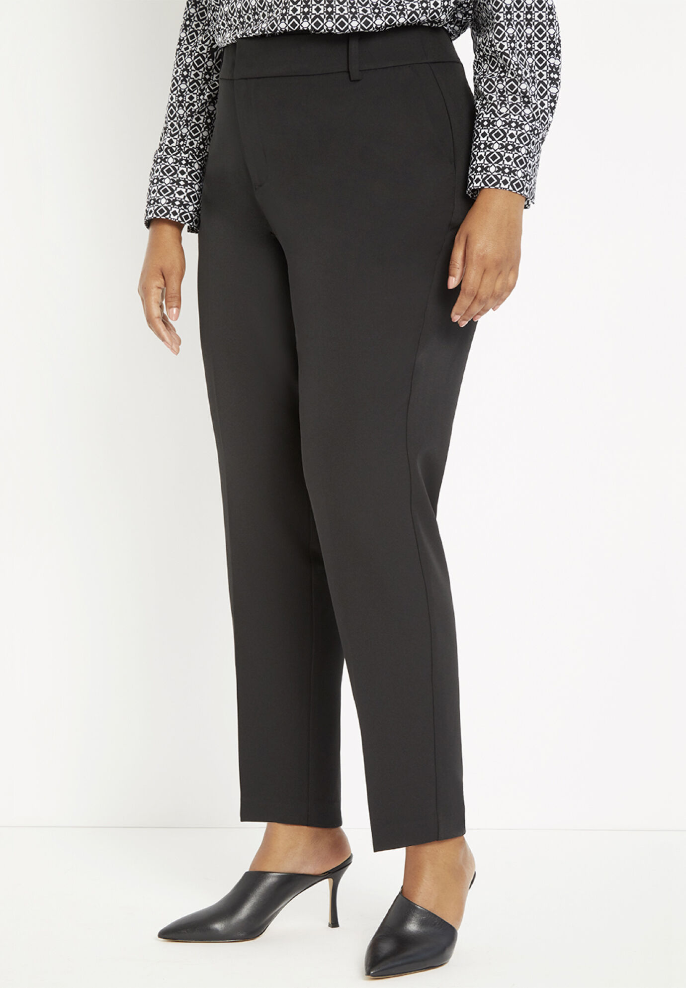 The Rosedale High-Rise Straight Pant in Crepe