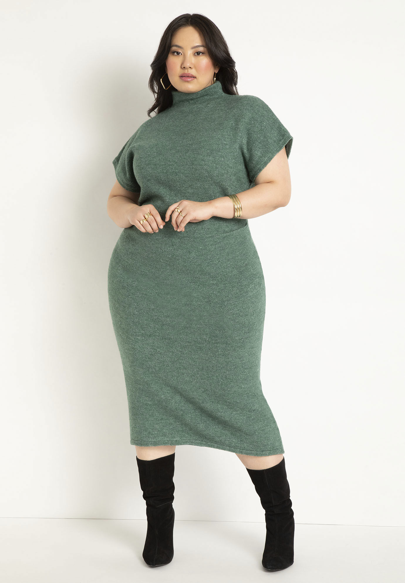 Short Sleeve Sweater Dress | Eloquii