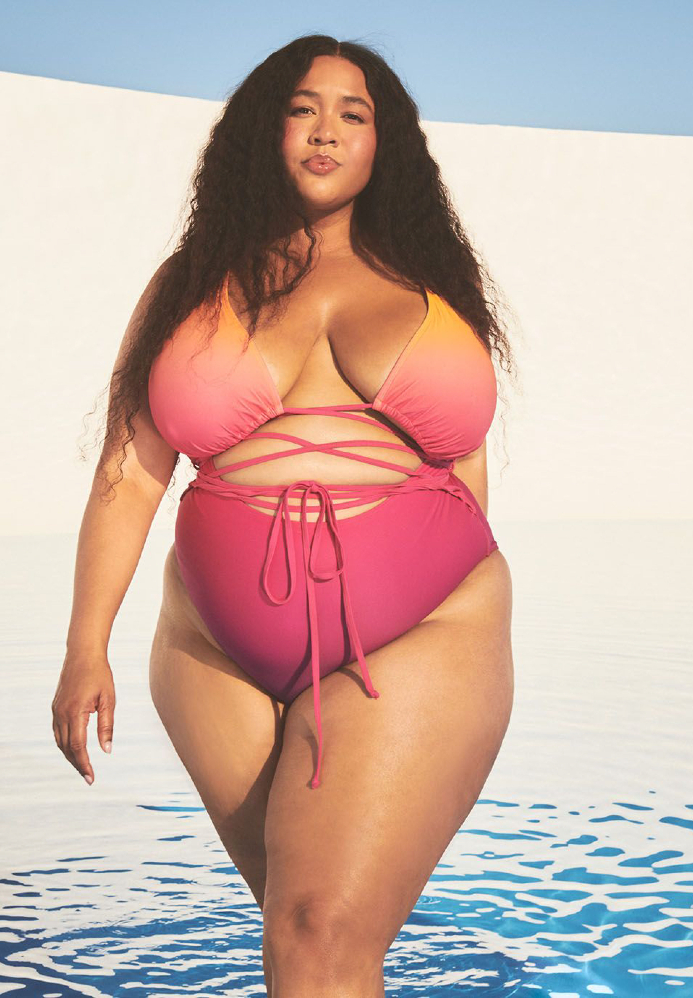 GabiFresh x Swimsuits For All + Cup Sized Tie Front Underwire