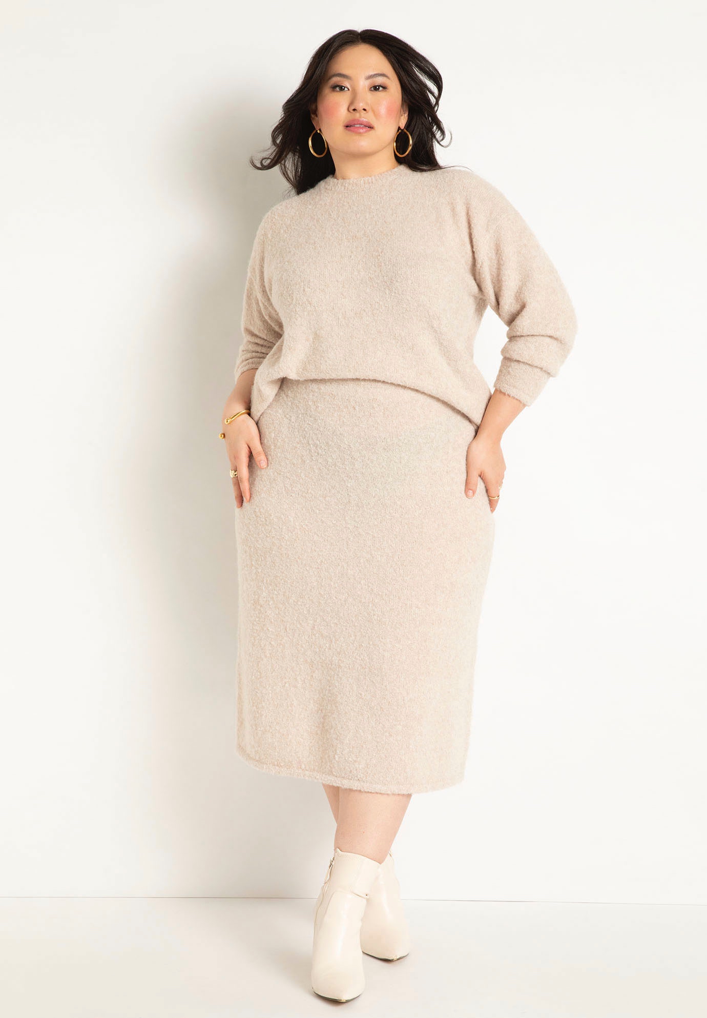 Sweater A-Line Skirt | Eloquii