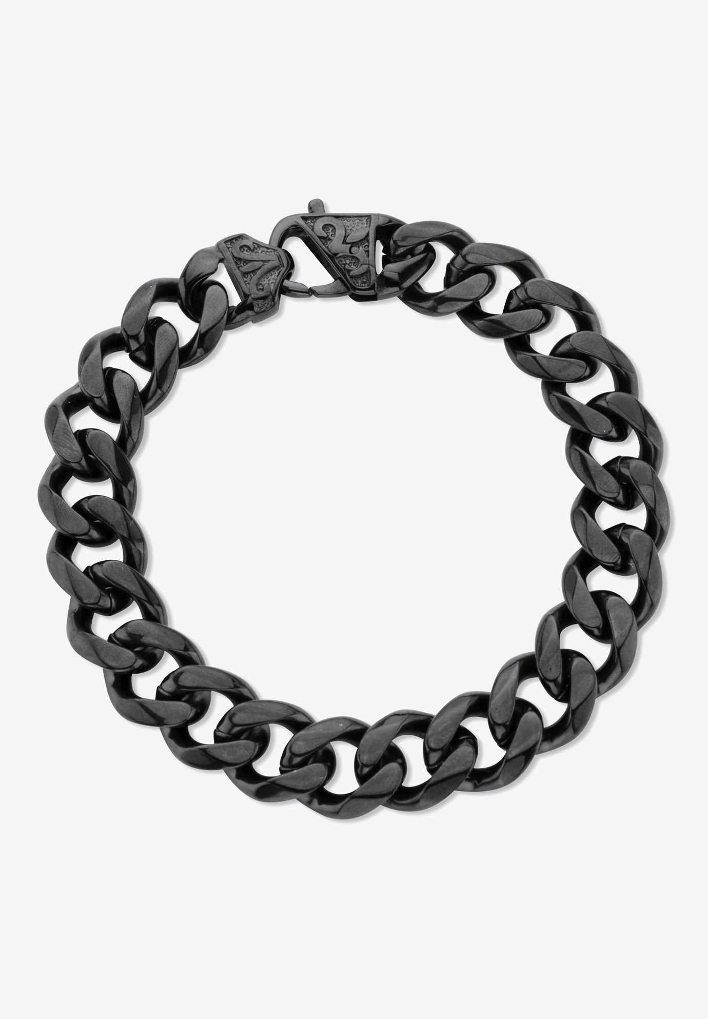 Nautica Oxidized Stainless Steel Curb Chain Bracelet India | Ubuy