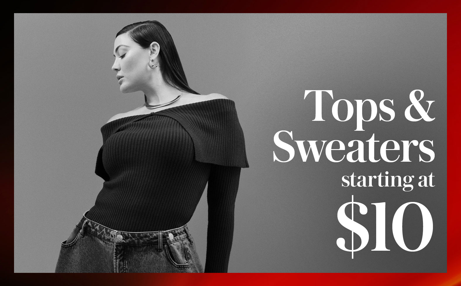 Tops & Sweaters starting at $9.99